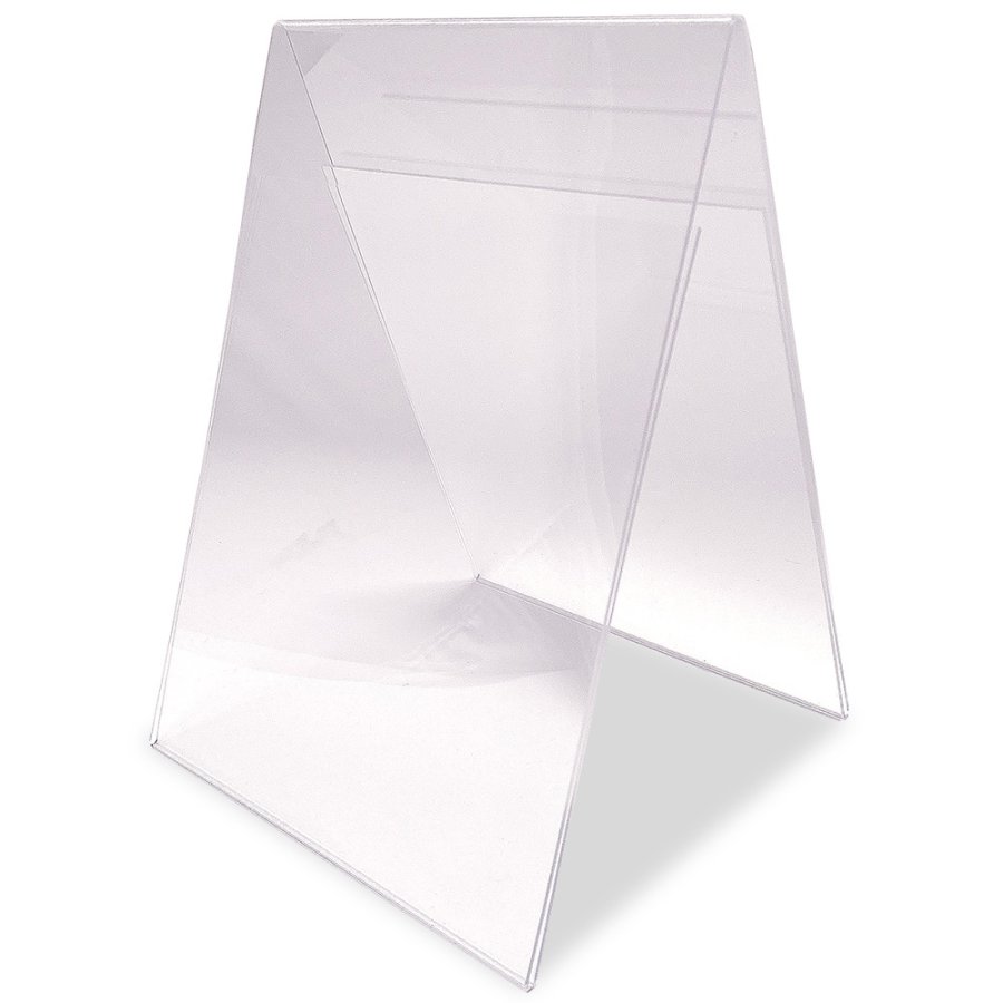 A-Menu holder, vertical A4 acrylic display, double sided