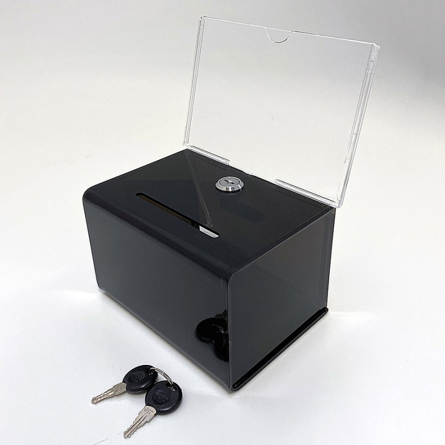 Tip Box Black with A6 Info and lock