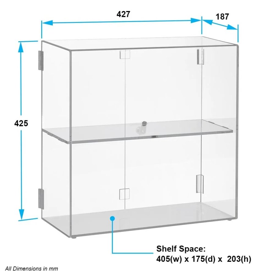 Showcase Cabinet, clear acrylic