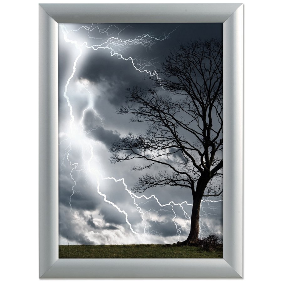 Alu snap frame watersafe, 25 mm, A2, silver