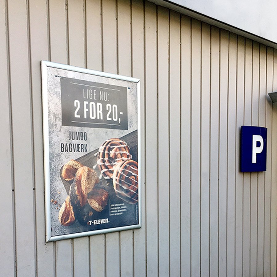 Alu snap frame Watersafe, 35 mm, A0, silver