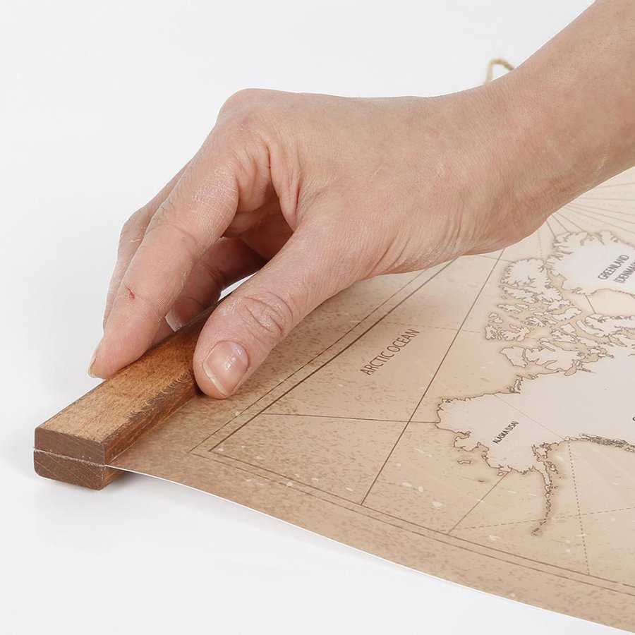 Wood Poster Hanger Magnetic, dark, 40 cm set