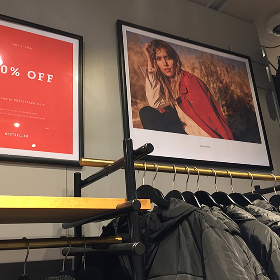 Opti snap frame, 25 mm, A3, black