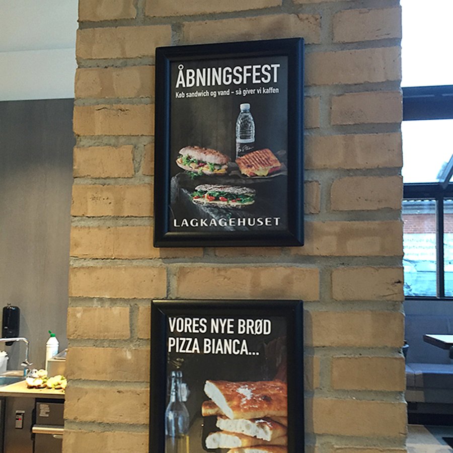 Opti snap frame, 25 mm, A3, black