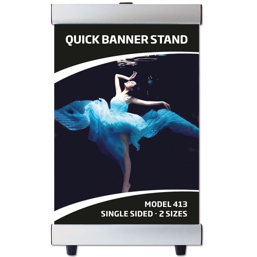 Quick Banner Stand, single sided, 100 x 140 cm