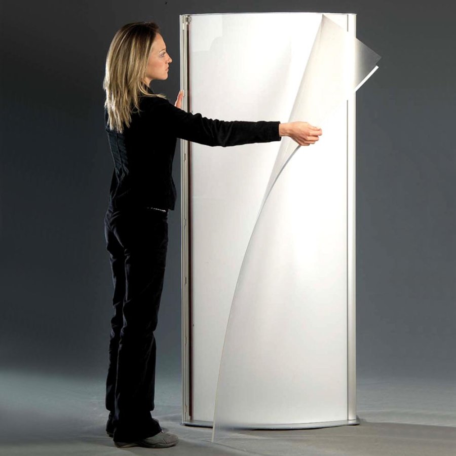 Totem Elipse Light Stand, double sided, 80 x 170 cm