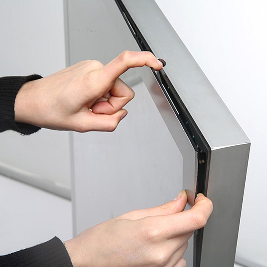 Totem LED Stand, double sided, 59,4 x 168 cm