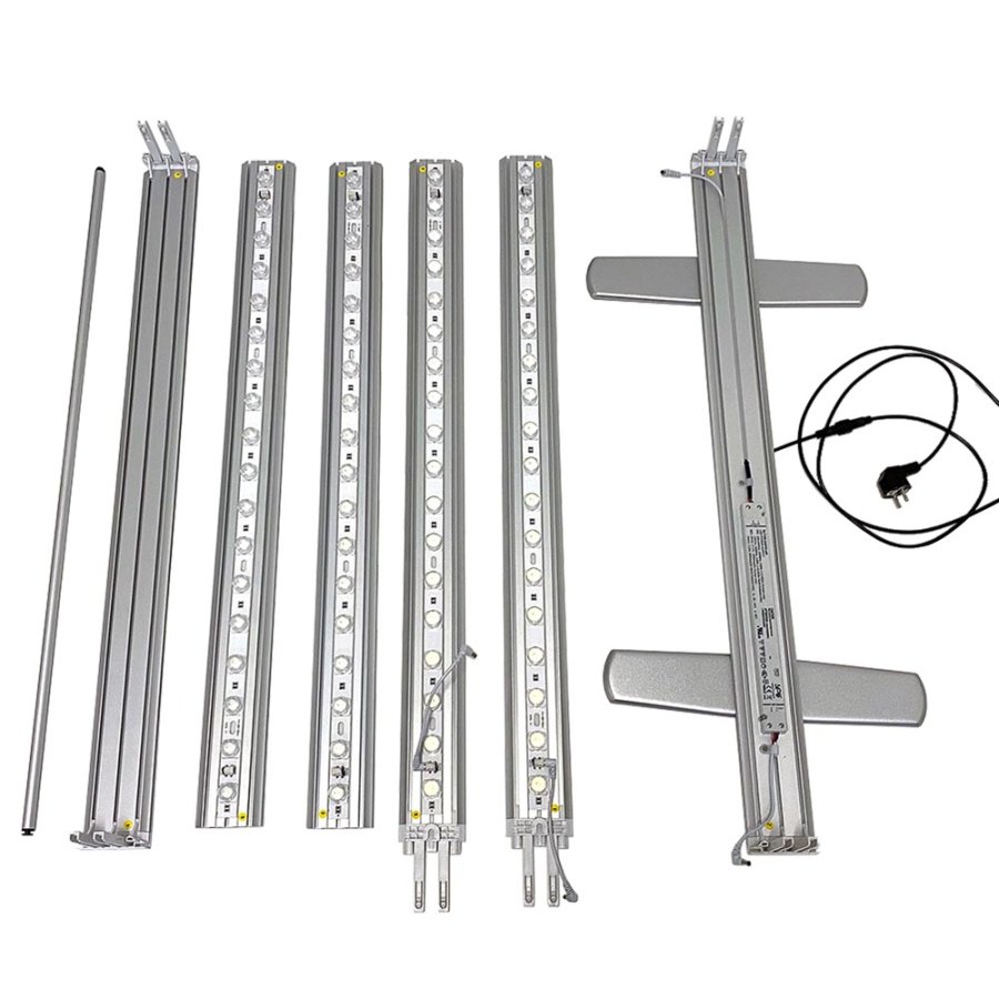 LED-Tex Light Box Stand, double sided, 85 x 200 cm