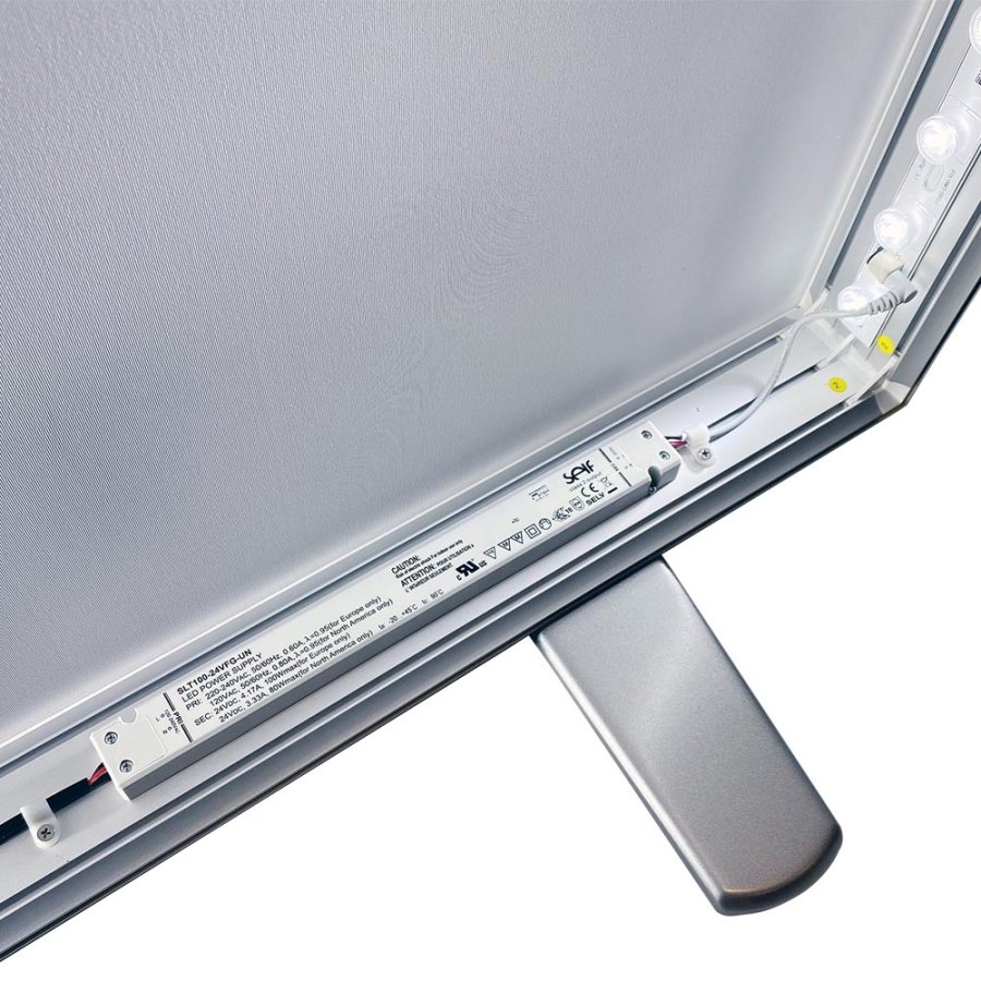 LED-Tex Light Box Stand, double sided, 85 x 200 cm