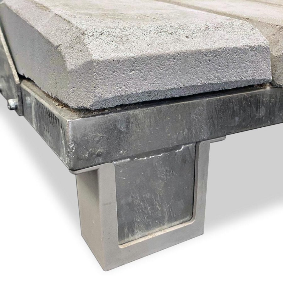 Heavy Outdoor Sign Concrete stand, alu/grey, 100 x 140 cm