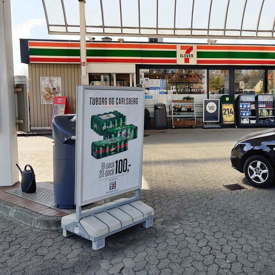 Heavy Outdoor Sign Concrete stand, alu/grey, 100 x 140 cm