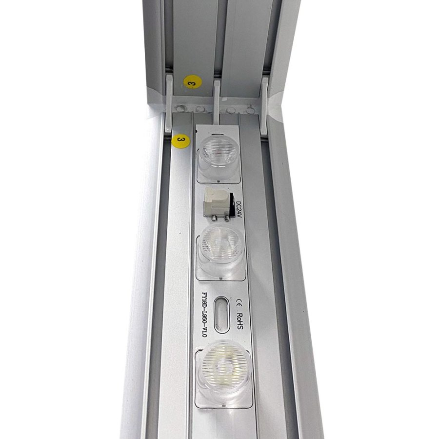 LED-Tex Light Box Stand, double sided, 100 x 250 cm