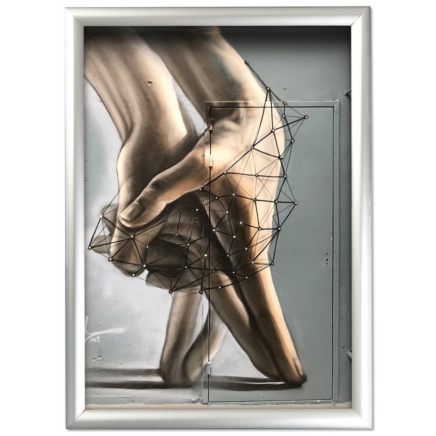 Window Frame, double sided, 25 mm, A3, alu/silver