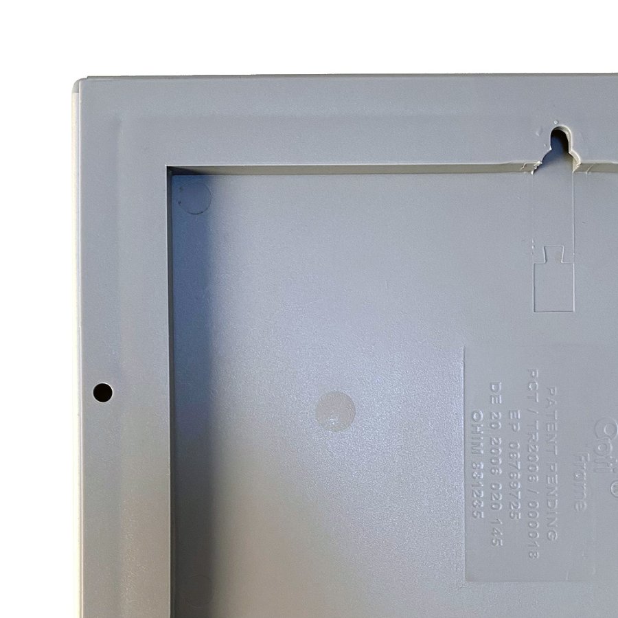 Opti snap frame, 25 mm, A2, silver