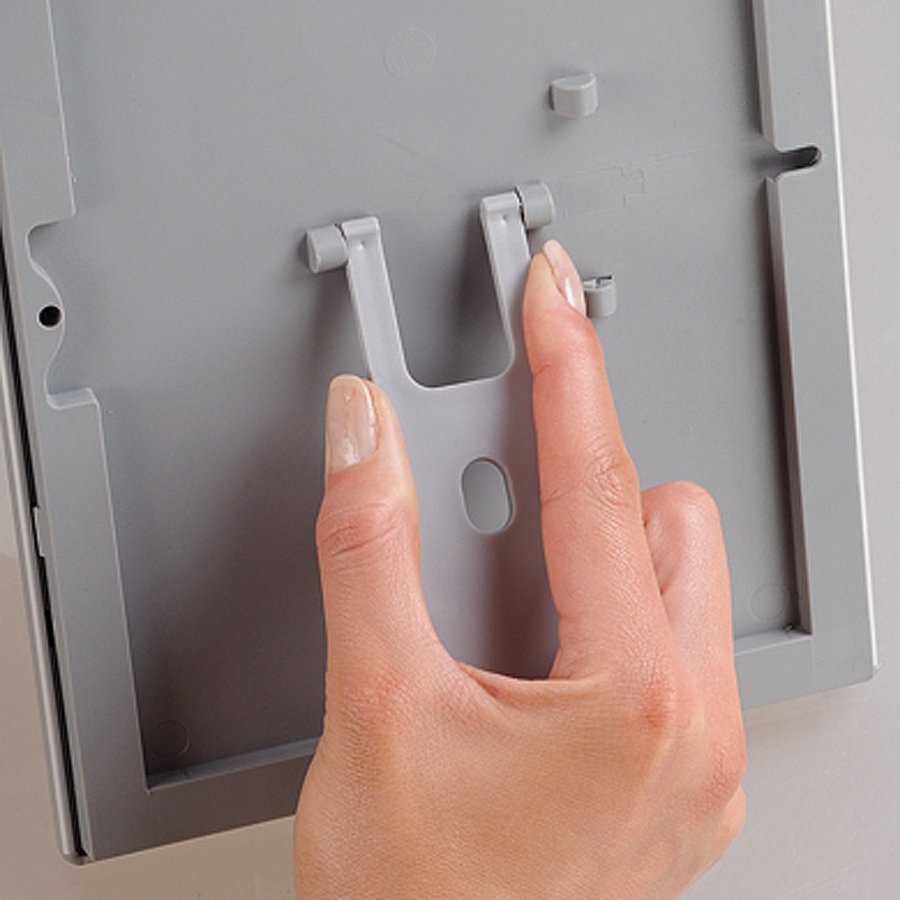 Photo snap frame, 14 mm, A6, silver, with support fitting