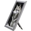 Photo snap frame, 14 mm, A5, silver, with support fitting #1