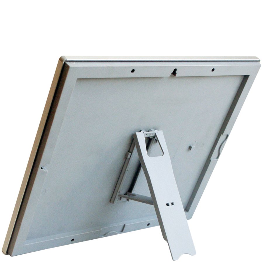Photo snap frame, 14 mm, A5, silver, with support fitting