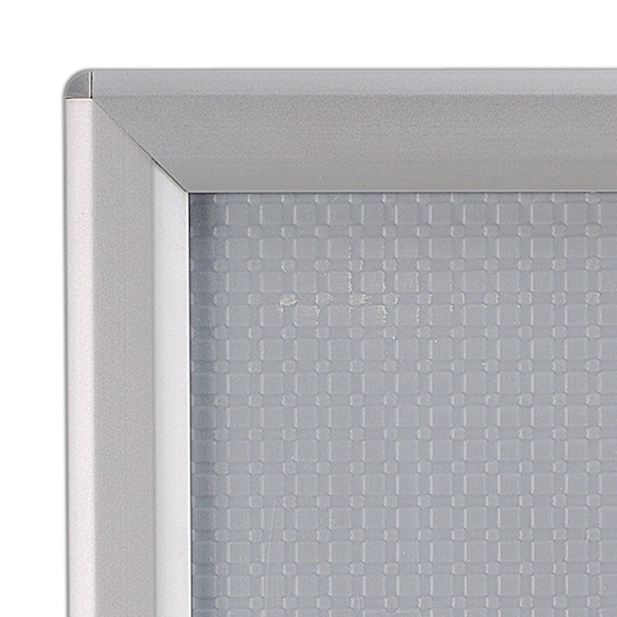 Photo snap frame, 14 mm, A5, silver, with support fitting