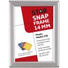 Photo snap frame, 14 mm, A5, silver, with support fitting #8