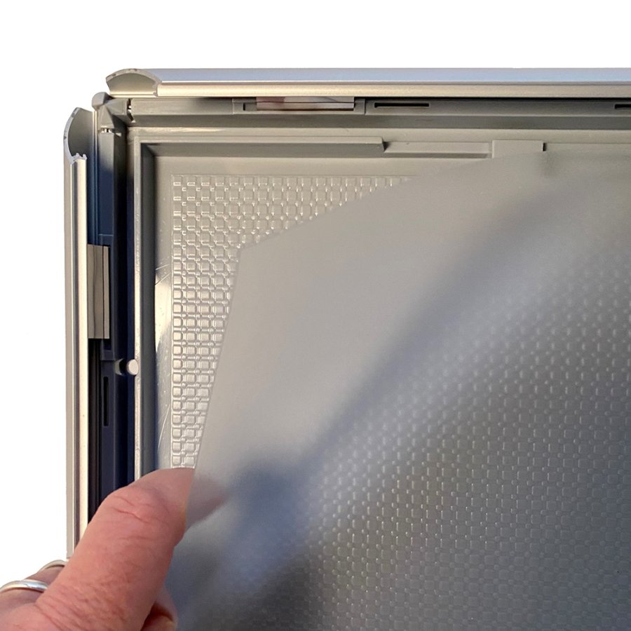 Opti snap frame, 25 mm, 50 x 70, silver