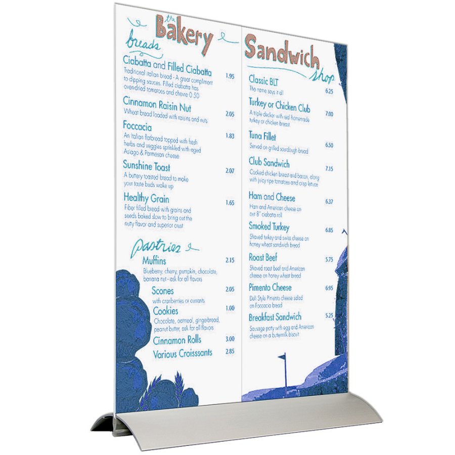 Swing Wing, vertical, alu base with A5 holder