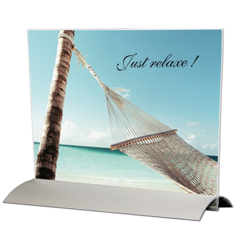 Swing Wing, horizontal, alu base with A6 acrylic holder