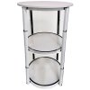 Circle Counter, white, with 8 PET panels and suitcase #2