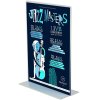 T-Menuholder, vertical A4 acrylic display #1
