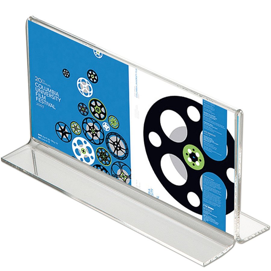 T-Menuholder, horizontal M65 acrylic display