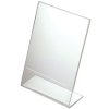 L-Menuholder, vertical A6 acrylic display #2