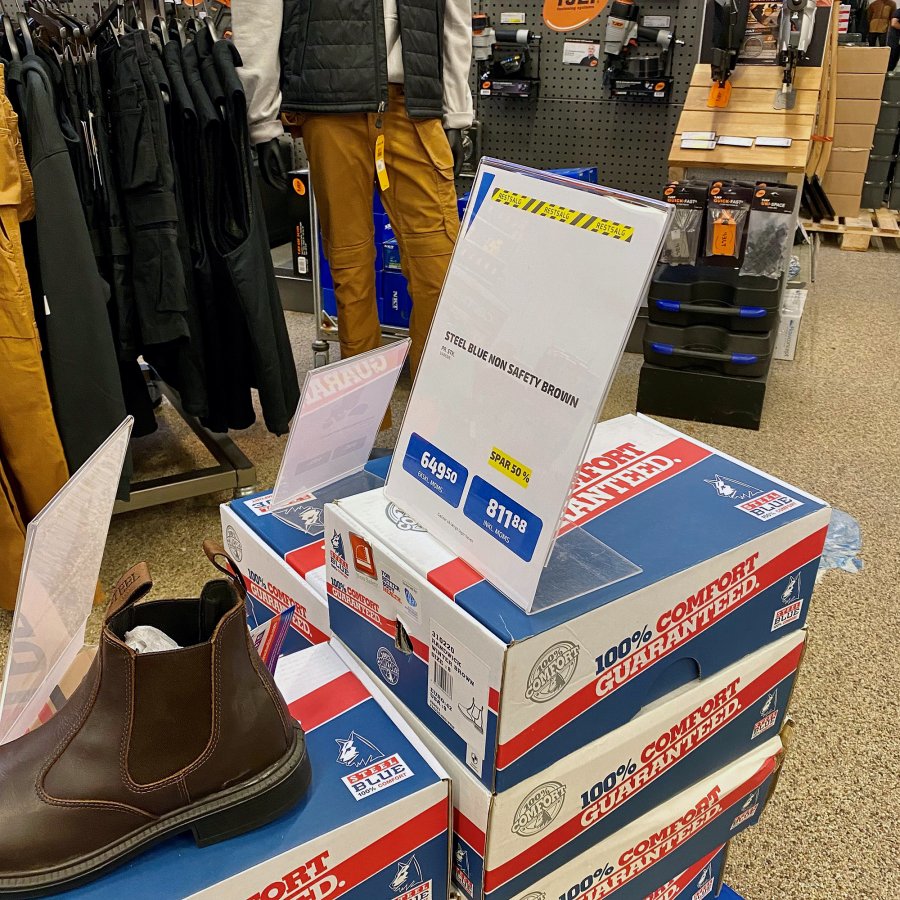 L-Menuholder, vertical A6 acrylic display