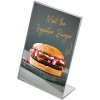 L-Menuholder, vertical A4 acrylic display #6
