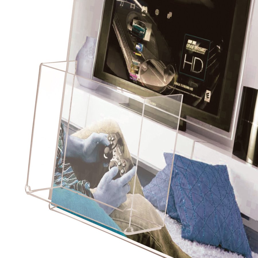 L-Menuholder with Front Pocket Vertical A4