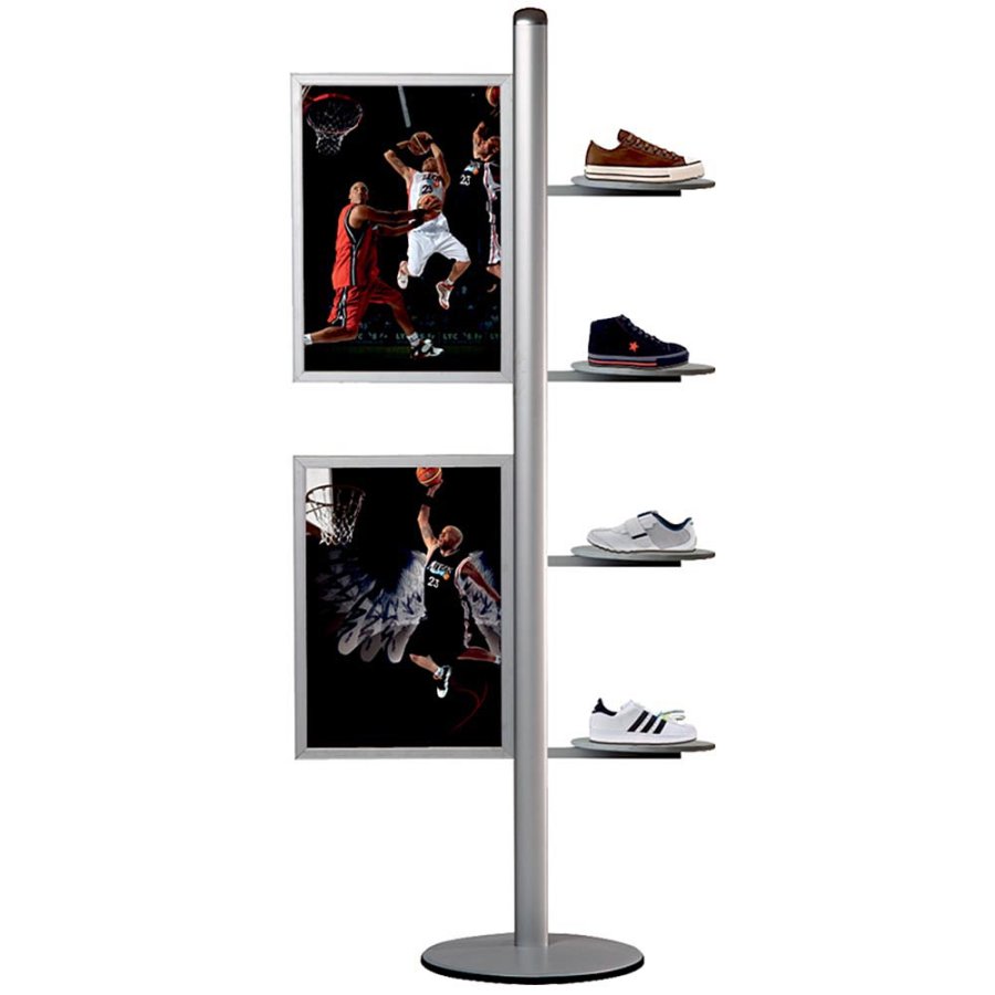 Free Standing Sign Holder, MultiStand, 50cm banner, 2 x double-sided slide-in frames, A2 - 42 x 59,4 cm