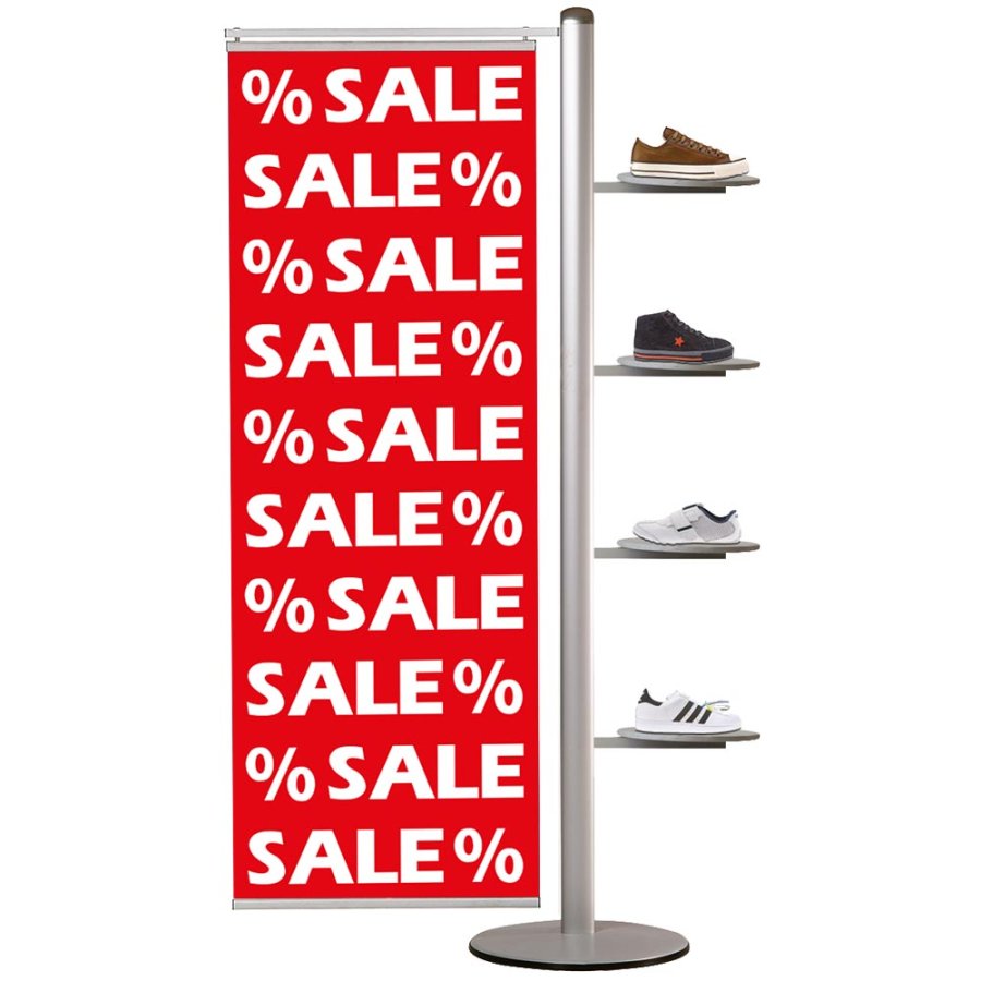 Banner Stand, MultiStand, Double-Sided, 2 banners, 40 cm