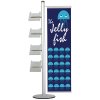 Banner Stand, MultiStand, one-sided, 4 A4 shelves, banner, 40 cm #1
