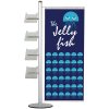 Banner Stand, MultiStand, one-sided, 4 A4 shelves, banner, 60 cm #1