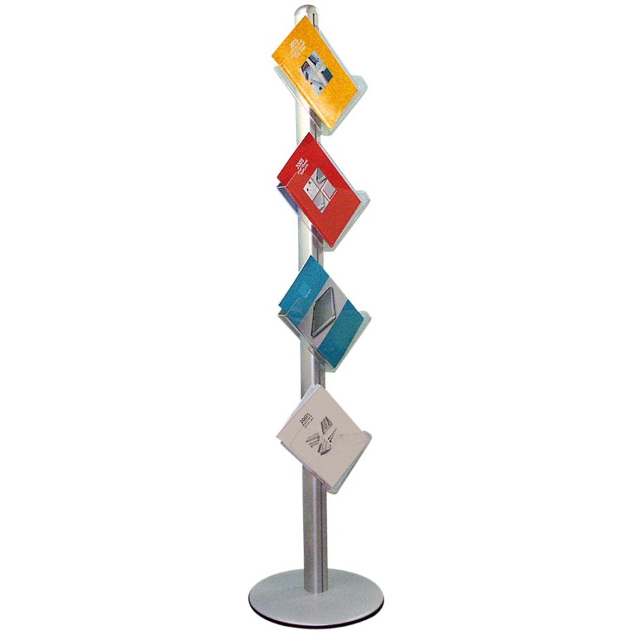 MULTISTAND 21 Single sided, 4 pcs. Tilted A4 Shelves