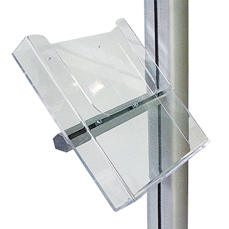 MULTISTAND Acrylic brochure holder with alu fitting, M65