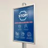 Free Standing Sign Holder, MultiStand, one-sided, Acrylic shelf, Snap Frame, 60 x 85 cm #4