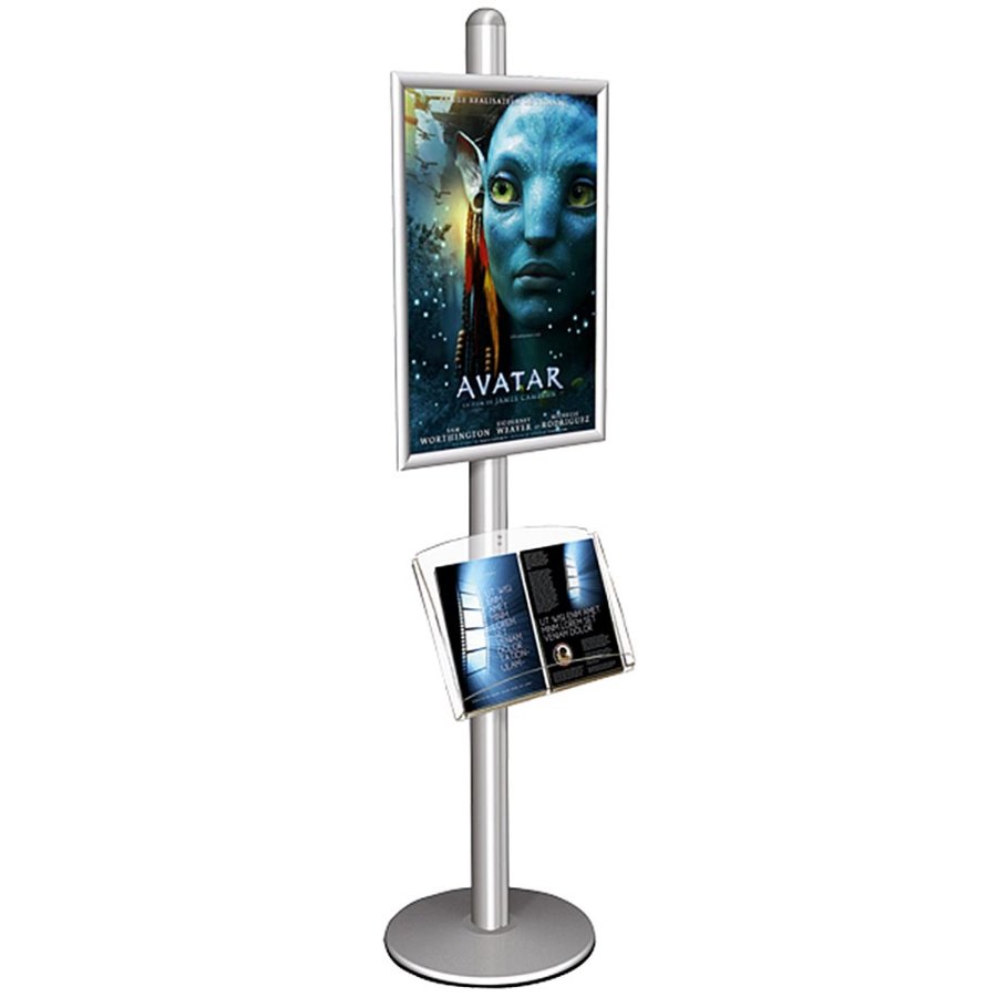 Free Standing Sign Holder, MultiStand, one-sided, Acrylic shelf, Snap Frame, B1 - 70 x 100 cm