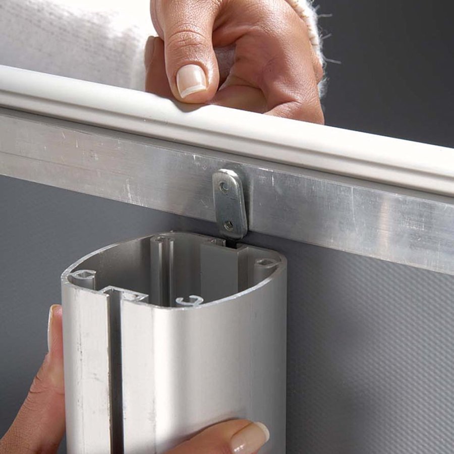 MULTISTAND 3 Single sided with 2 acryl shelve 25mm 1 x 50x70 cm Alu