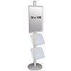 Free Standing Sign Holder, MultiStand, one-sided, 2 acrylic shelves, 1 x Snap frame, B1 - 70 x 100 cm #2