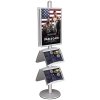 Free Standing Sign Holder, MultiStand, Double-Sided, 4 steel shelves, 2 Snap Frame, B1 - 70 x 100 cm #1