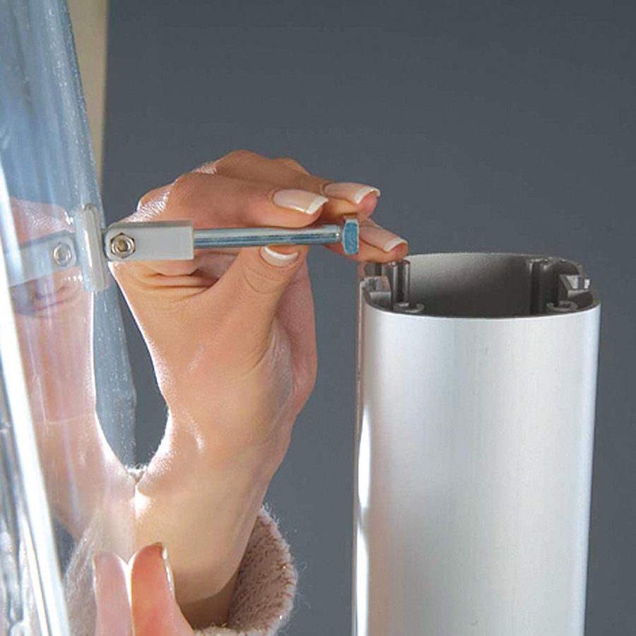 MULTISTAND 7 Singlesided 4 x acryl shelve Alu