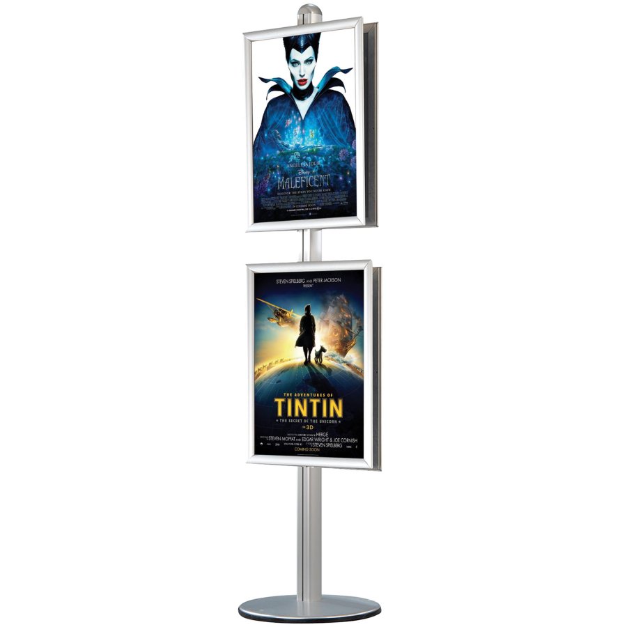 Free Standing Sign Holder, MultiStand, Double-Sided, 4 x snap frames, B2 - 50 x 70 cm