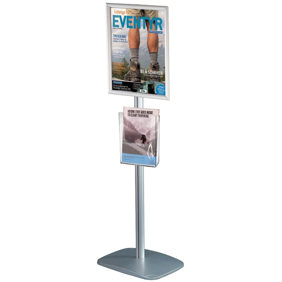 Mini Multistand 3 -Single sided A4 Snap Frame + A4 Brochure holder