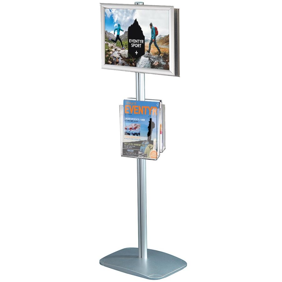 Mini Multistand 4 -Double sided A2 Snap Frame + A4 Brochure holder