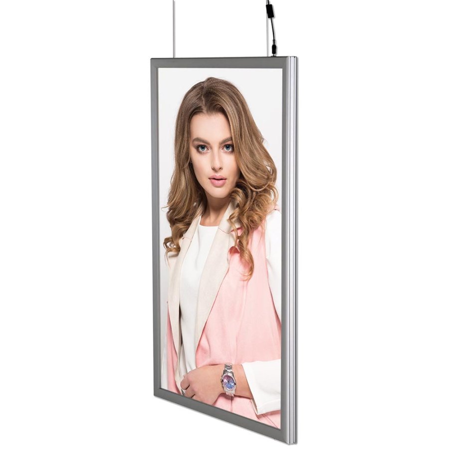 LED frame, Double-Sided, vertical, A3 - 29,7 x 42 cm