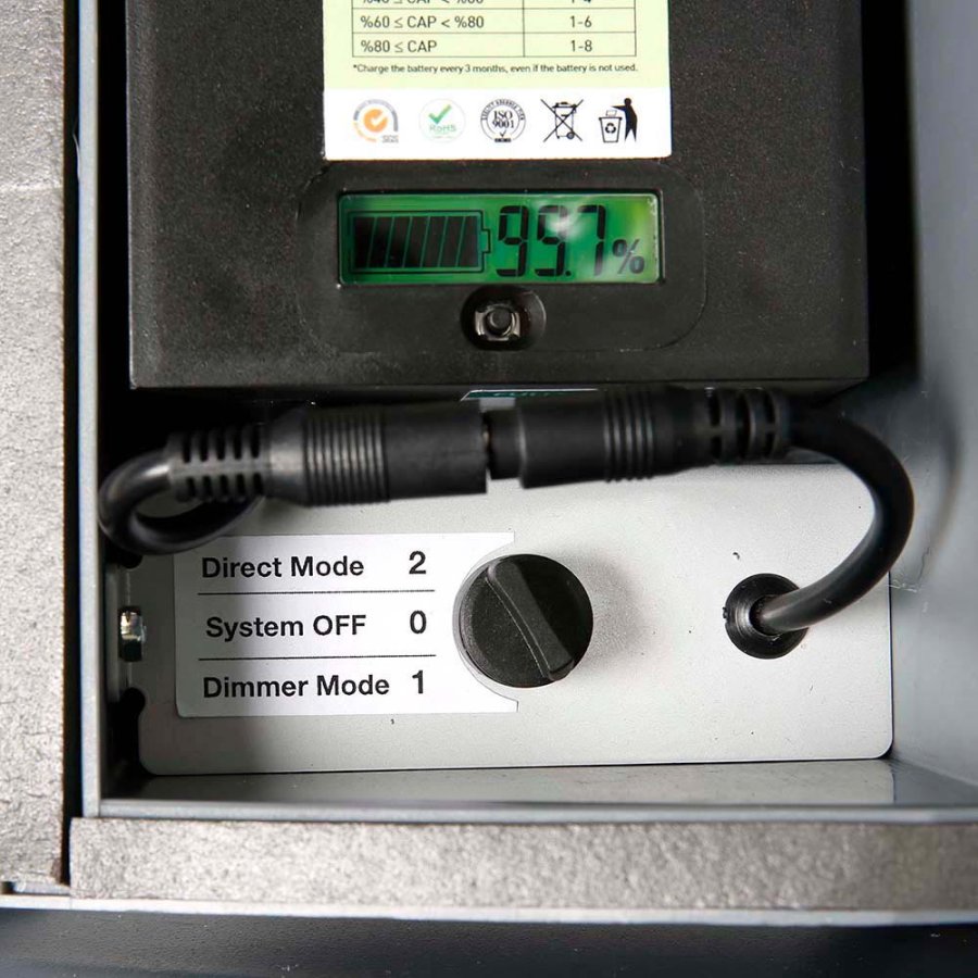 Wind-LED Pro Waterbase, black, A1, incl. battery